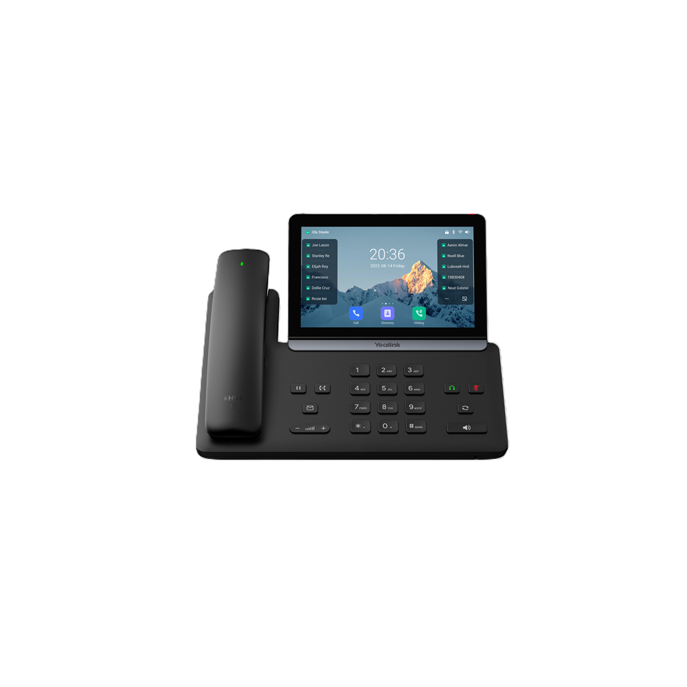 Yealink SIP-T88W-PRO SIP-T88W Pro IP Phone, 7' Touchscreen, Android 13, HD Voice, Bluetooth Handset, Wi-Fi 6, Dual USB, PoE - Image 1
