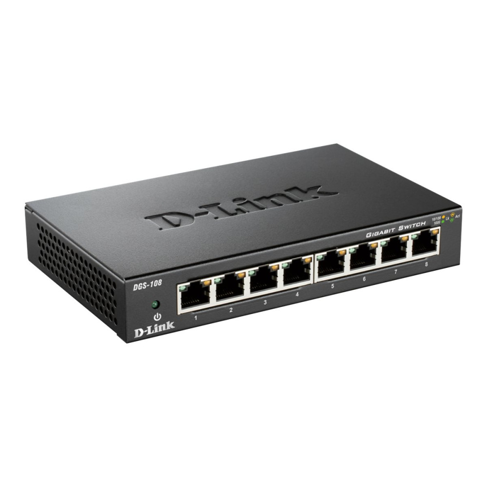 D-Link DGS-108 8-PORT GIGABIT DESKTOP SWITCH (METAL HOUSING) - Image 2