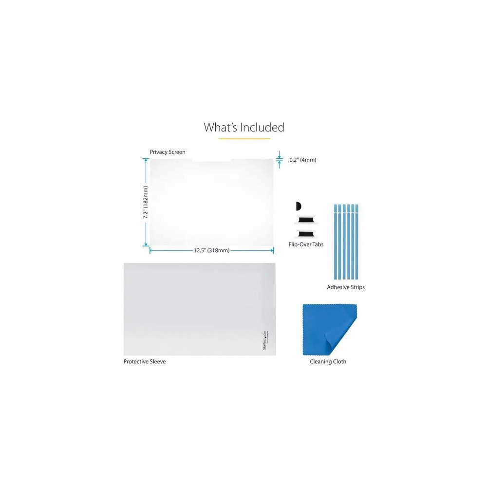 StarTech 14LT-PRIVACY-SCREEN 14" LAPTOP PRIVACY SCREEN FILTER, 16:9, FLIP, MATTE/GLOSSY, 2YR - Image 9