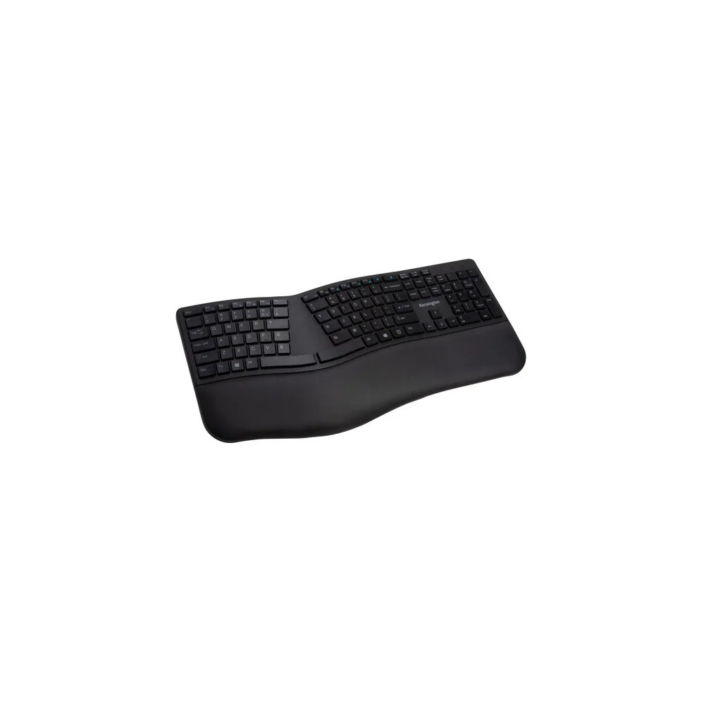 Kensington K75401US WIRELESS ERGO KEYBOARD, BLACK, 3YR - Image 1