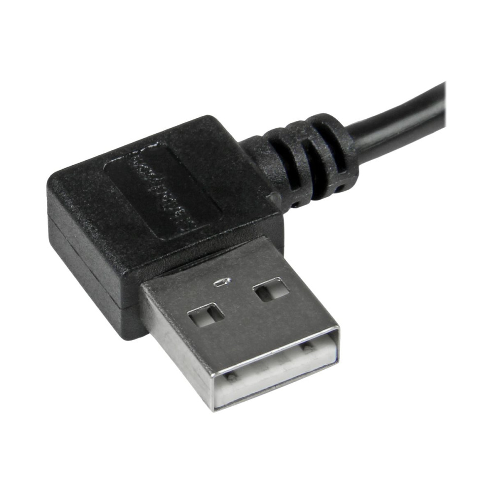 StarTech USB2AUB2RA2M MICRO-USB CABLE WITH RIGHT-ANGLED CONNECTORS - M/M - 2M (6FT) - Image 1