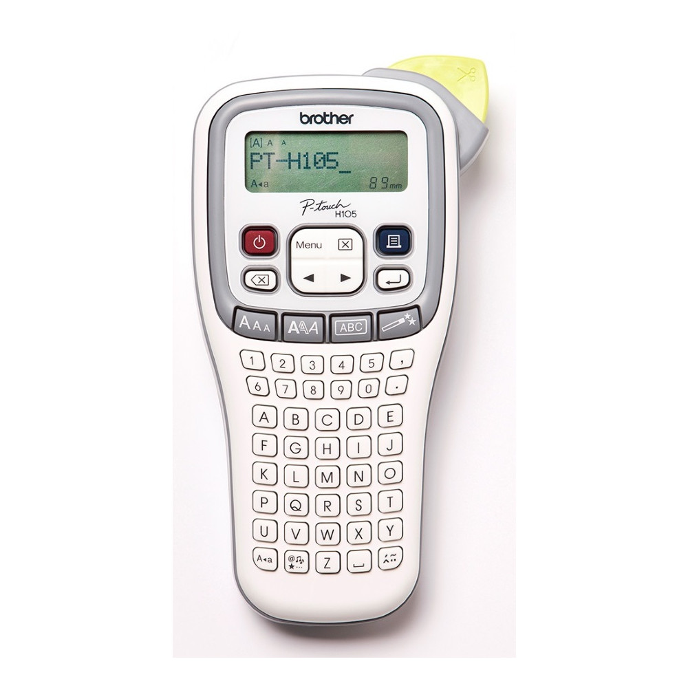 Brother PT-H105 PTH105 WHITE/GRAY ACCENT HANDHELD LABELLER - 3.5-12MM TZE TAPE MODEL - Image 1