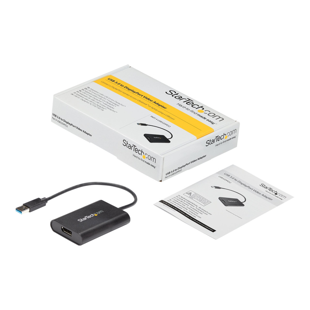 StarTech USB32DPES2 USB 3.0 TO DP ADAPTER, 4K, USB POWER, WINDOWS COMPATIBILITY, 3YR - Image 3