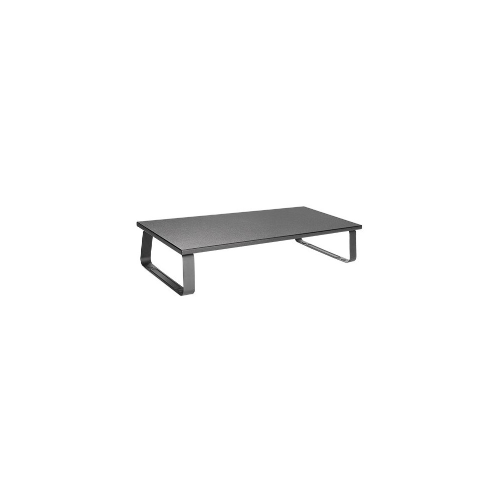 Brateck STB-111 Timber Desktop Monitor Stand (600x260x120mm) Fit Screen Size 13'-32' Weight Capacity Up to 20kg- Black - Image 1