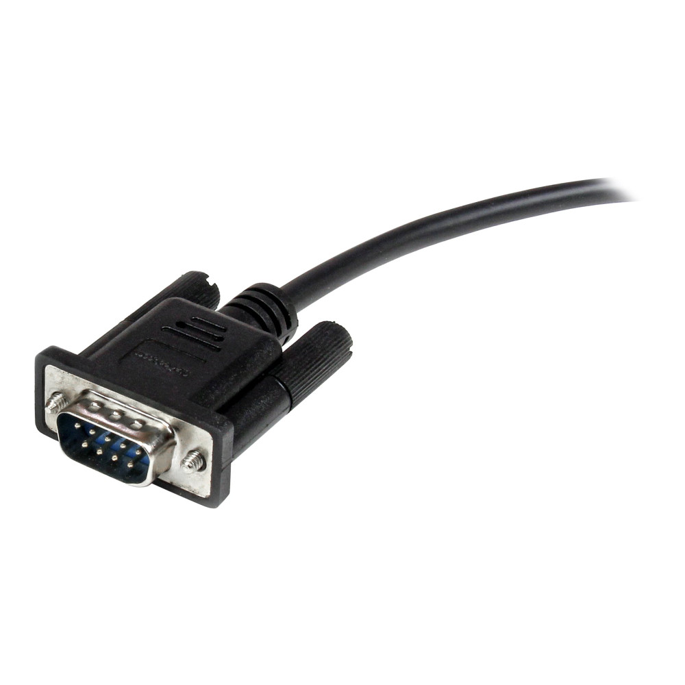 StarTech MXT1002MBK 2M DB9/RS232 SERIAL CABLE, M/F, BLACK, LTW - Image 1