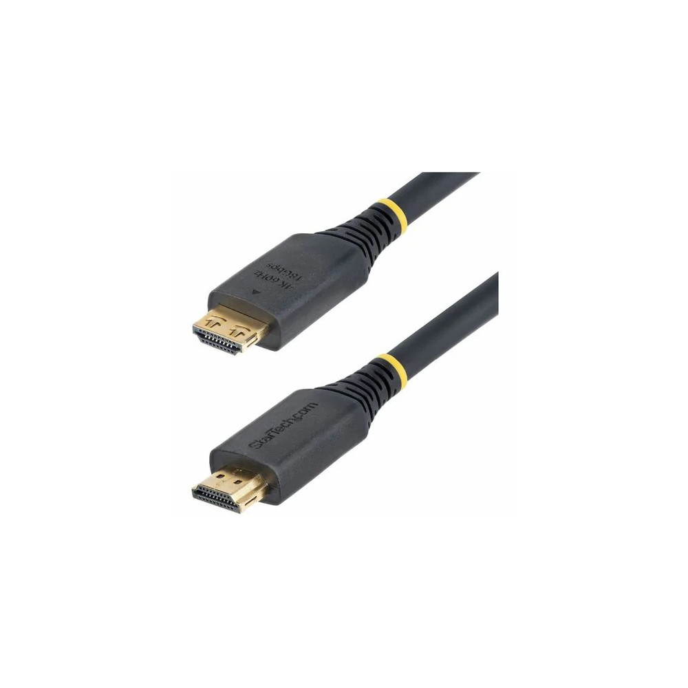 StarTech HDMI2-CABLE-GRIP-20F 20ft (6.1m) High Speed HDMI Cable with Gripping Connectors, 4K 60Hz/1440p 144Hz 18Gbps, UHD HDMI Cord, TPE Jacket - High Speed HDMI Cable w/gripping connectors to minimize accidental disconnection; Supports 4K 60Hz  - Image 3