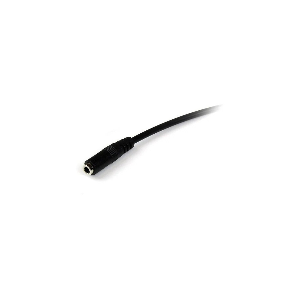 StarTech MUHSMF2M 2m 3.5mm 4 Position TRRS Headset Extension Cable - M/F - Cable for Headphone, Headset, iPhone - First End: 1 x Mini-phone Audio - Male - Second End: 1 x Mini-phone Audio - Female - Extension Cable - Shielding - Black