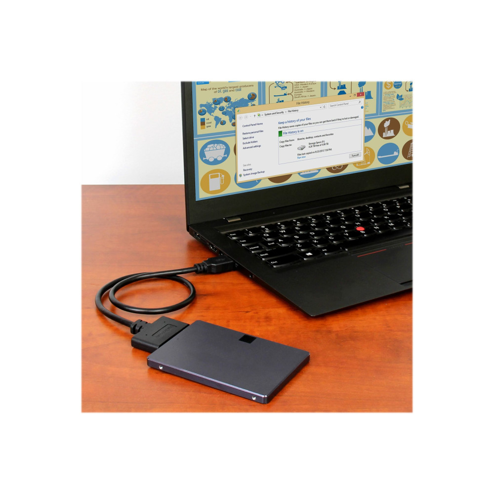 StarTech USB312SAT3CB USB 3.1 TO 2.5" SATA DRIVE ADAPTER, 2YR - Image 1