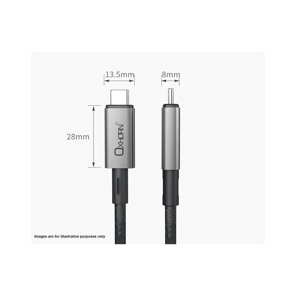oxhorn ACBOXHCBCC401 CB-CC-401 USB 4.0 Type C Cable 1 m - Image 3