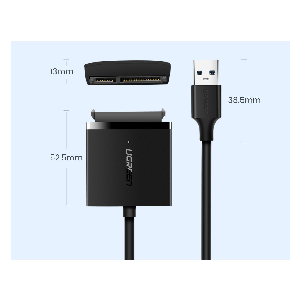 UGREEN 6957303865611 60561 SATA to USB 3.0 Adapter Cable with UASP SATA III to USB Converter