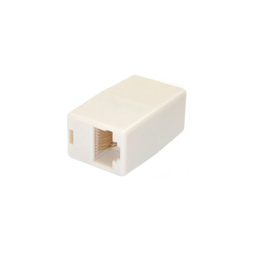 StarTech RJ45COUPLER Cat5e RJ45 Modular Inline Coupler - Network coupler - RJ-45 (F) - RJ-45 (F) - 1 x RJ-45 Network Female - 1 x RJ-45 Network Female - Beige - Image 1