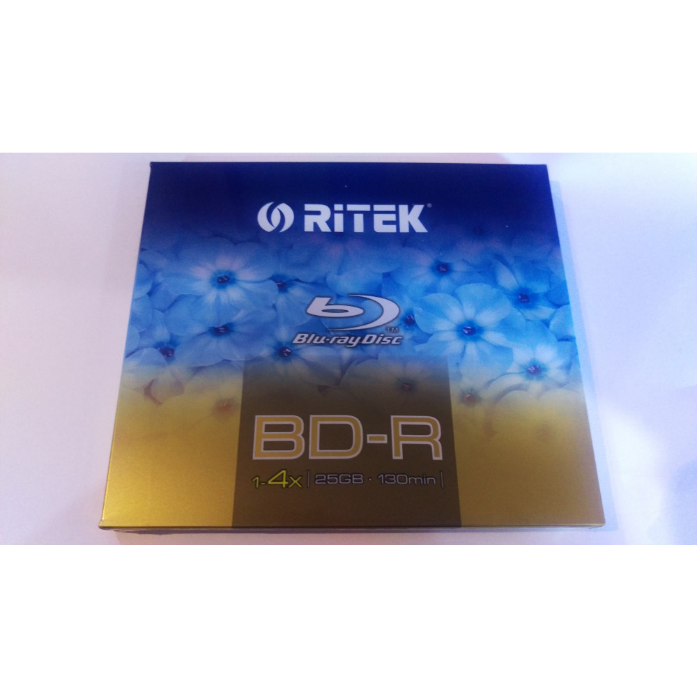 RITEK 4719303527348 BD-R / 25GB / 4X / 1 JEWEL CASE BRANDED 527348 - Image 1