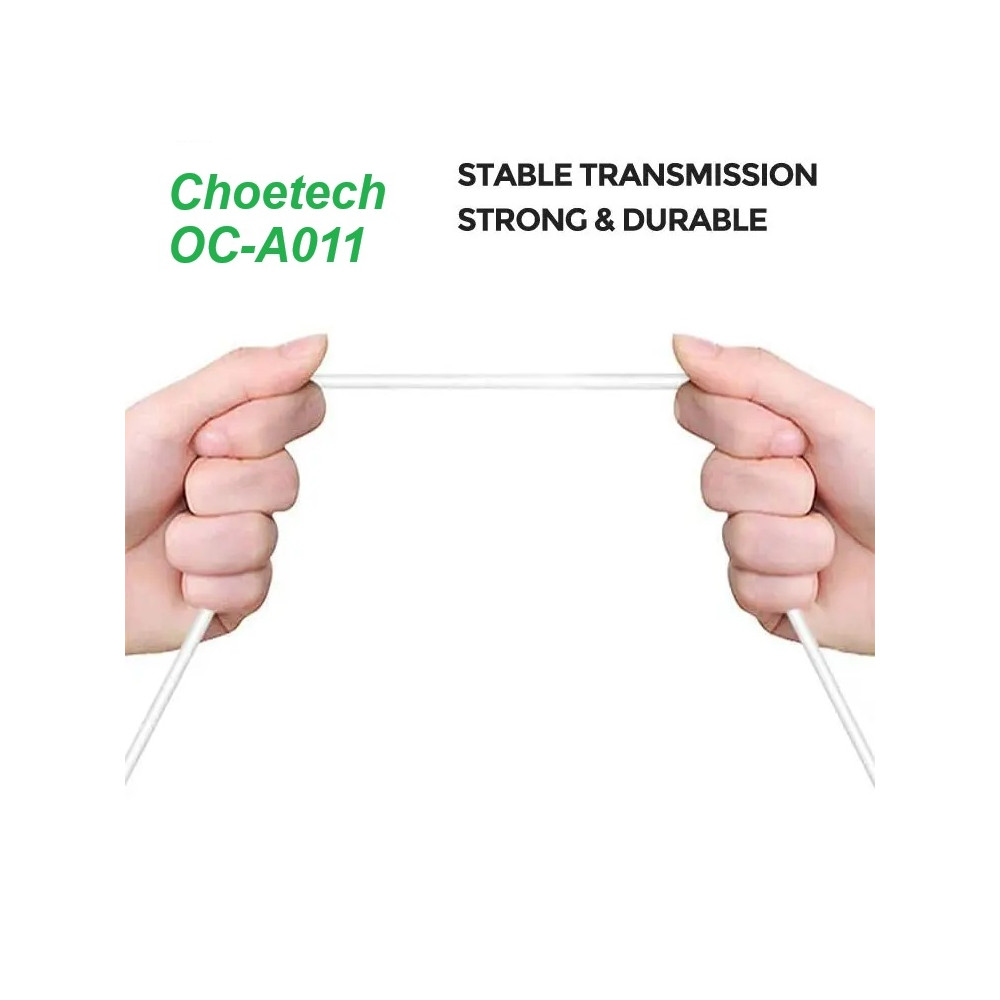 Choetech 6932112106629 OC-A011 USB-C In-Ear Headphones 1.2m - White - Image 8