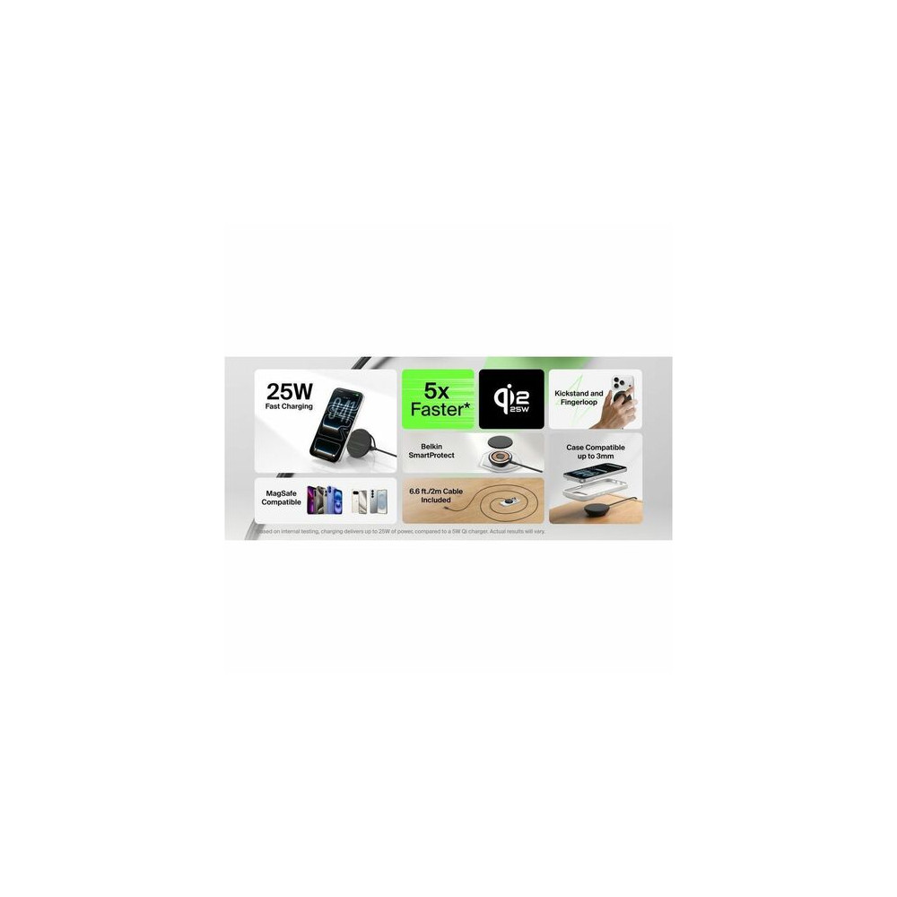 Belkin WIA013AUBK ULTRACHARGE MAGNETIC CHRGER WITH QI2 25W - Image 11