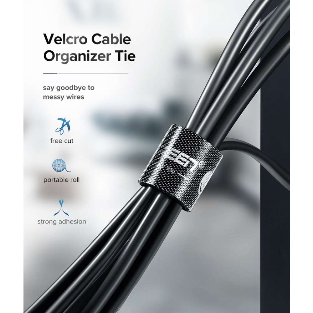 UGREEN 6957303843541 40354 Cable Organizer 2m (Black) - Image 1