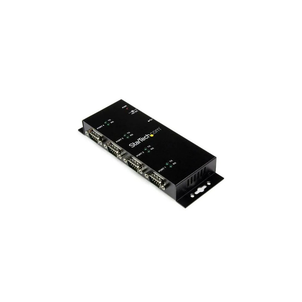 StarTech ICUSB2324I Serial Hub - Wall Mountable - 1 - TAA Compliant - USB - PC, Mac, Linux - 4 x Number of Serial Ports External - 1 x Number of USB Ports