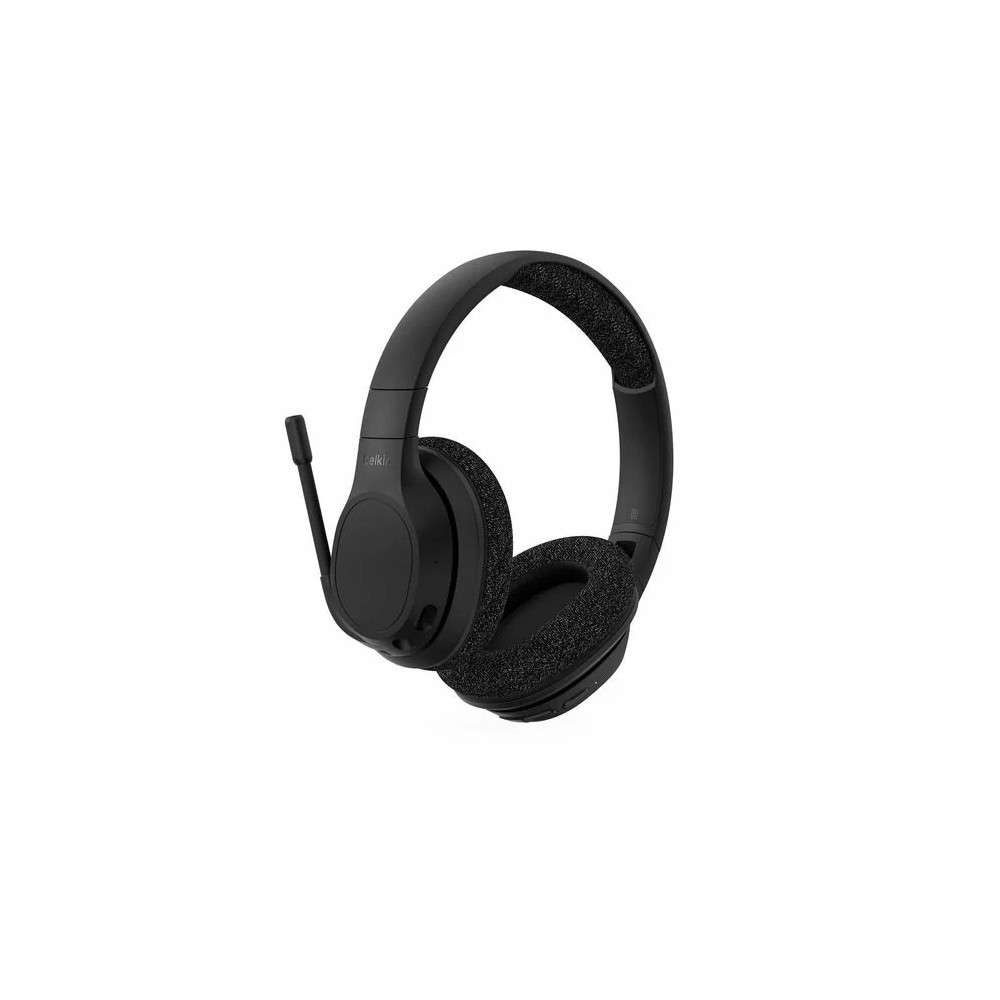 Belkin AUD005BTBLK SoundForm Adapt Wired/Wireless Over-the-ear, Over-the-head Stereo Headset - Binaural - Circumaural - 914.4 cm - Bluetooth - Noise Canceling - Mini-phone (3.5mm), USB Type C - Image 1