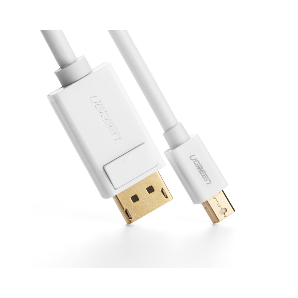 UGREEN 6957303814763 10476 Mini DP to DP cable 1.5M-White - Image 3