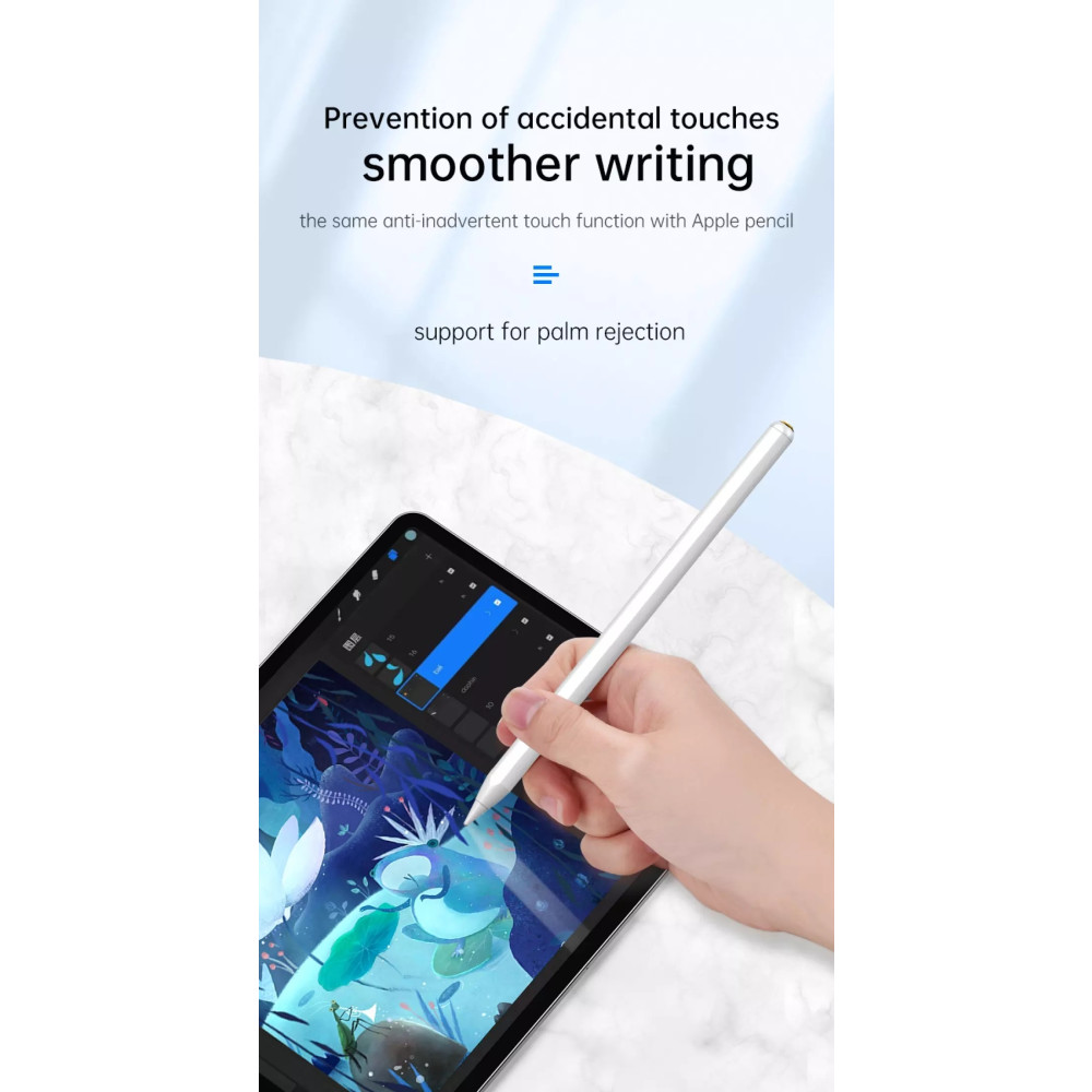 Choetech 6971824979213 HG04 automatic capacitive stylus pen for iPad (white) - Image 3