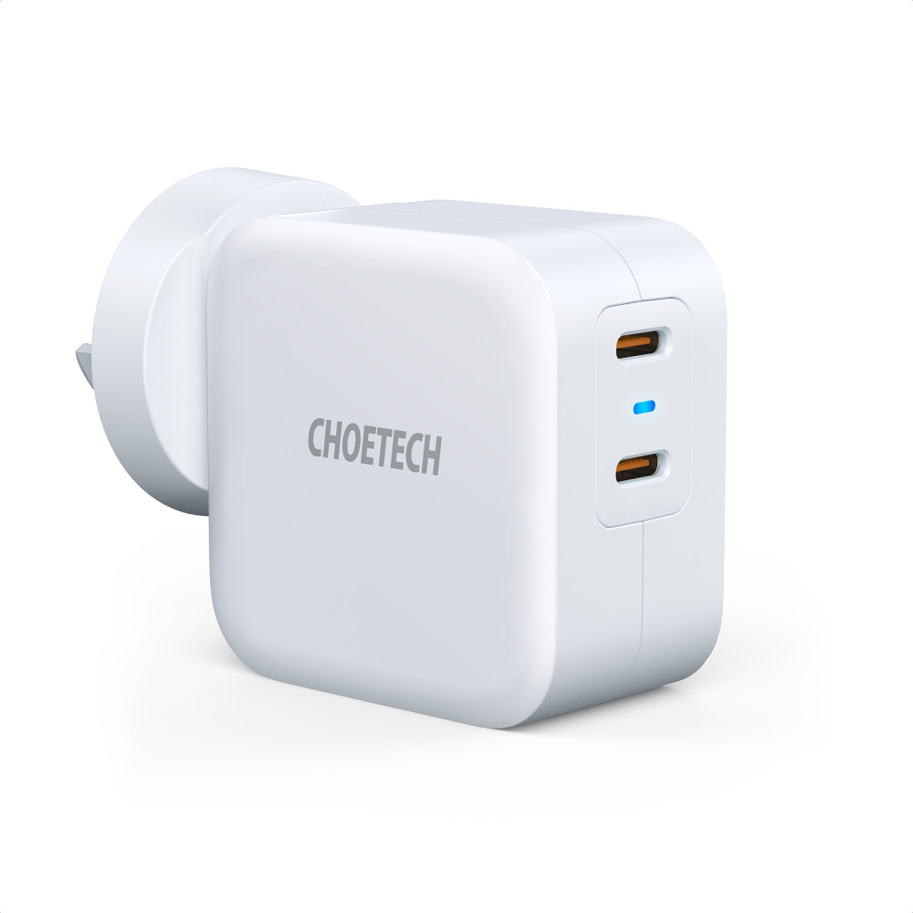 Choetech 6971824979091 PD6009 40W Fast Charging Dual Ports AC Adapter - PD 20W x 2 White - Image 2