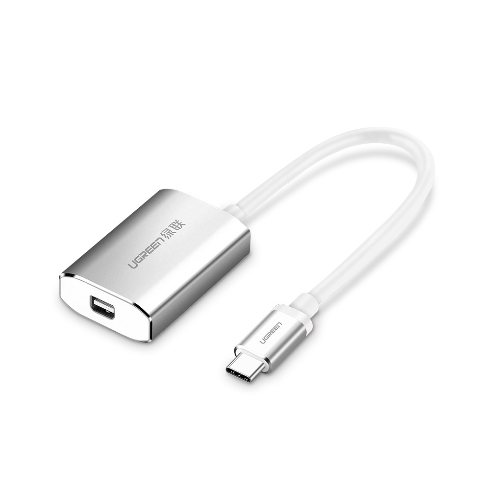 UGREEN 6957303848676 40867 USB-C male to Mini DP Female Adapter -white - Image 1