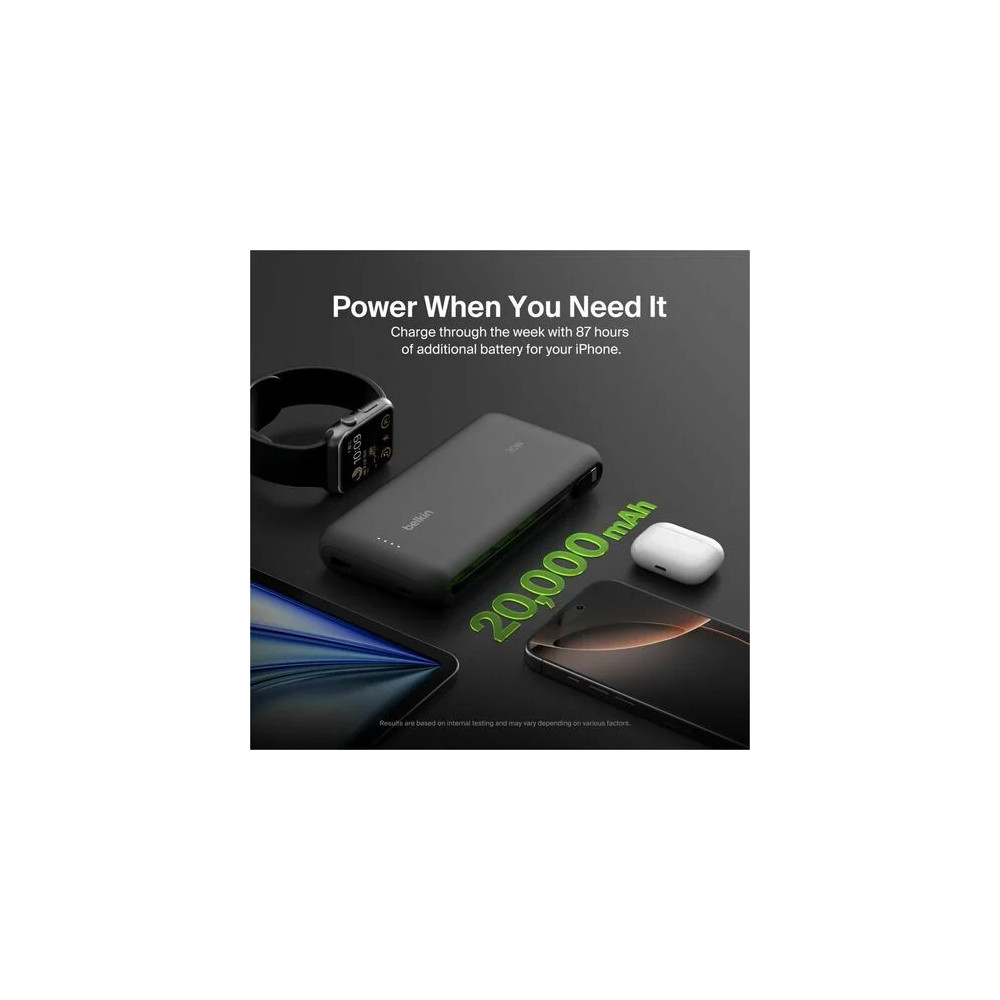 Belkin BPB024FQBK BoostCharge#Power#Bank 20K with Integrat - Image 5