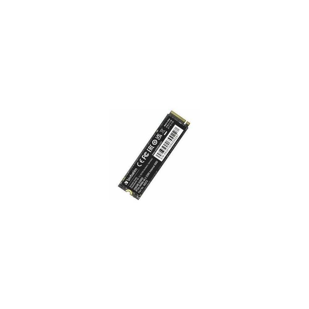 Verbatim 49373 Vi3000 256 GB Solid State Drive - M.2 2280 Internal - PCI Express NVMe (PCI Express NVMe 3.0 x4) - Motherboard, Notebook, Desktop PC Device Supported - 3100 MB/s Maximum Read Transfer Rate - Image 1