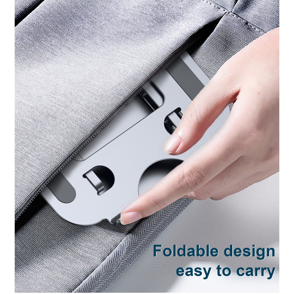 Choetech 6932112102676 H061-GY I-pad & Desktop aluminium foldable & adjustable Stand - Image 8