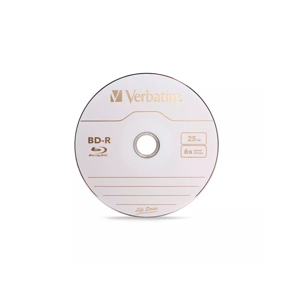 Verbatim 6943760242935 BD-R / 25GB / 6X / 10PACK / Branded non Printable - Image 1
