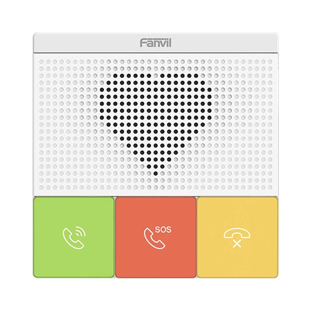 Fanvil Y501(W) Y501 2 SIP Lines Healthcare Intercom, HD Audio, Waterproof & Dustproof, PoE Enabled, Wall Mountable, 10/100Mbps, 3 Button. Auto answe, No Wi-Fi - Image 1