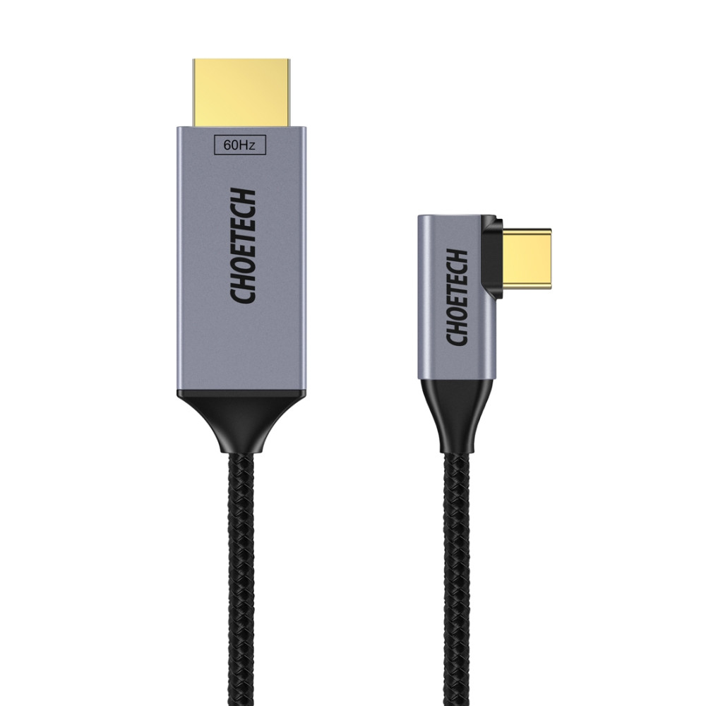 Choetech 6971824972023 XCH-1803 Braided 4K@60Hz L Shaped TypeC to HDMI M/M cable 1.8M - Image 4