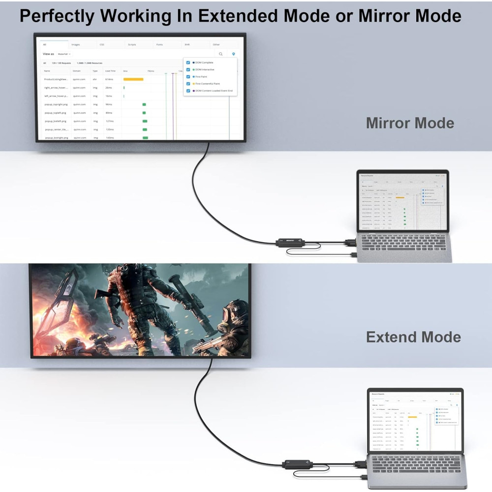 BENFEI B08MF2L1ZF 000324BK VGA to HDMI Cable with Audio, 1080P Uni-Directional 1.8M Cable - Image 4