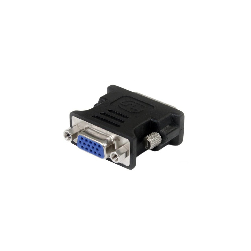 StarTech DVIVGAMFBK DVI to VGA Cable Adapter - Black - M/F - 1 x 29-pin DVI-I (Dual-Link) Video Male - 1 x 15-pin HD-15 VGA Female - Black