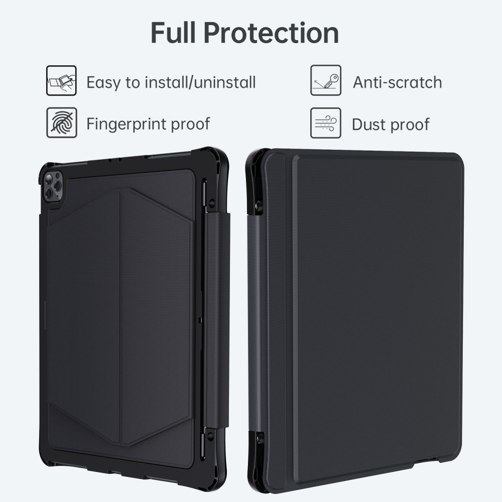 Choetech 6932112101723 BH-015-BK Bluetooth Keyboard Case with Touchpad and backlight for iPad Pro 12.9" Black - Image 5