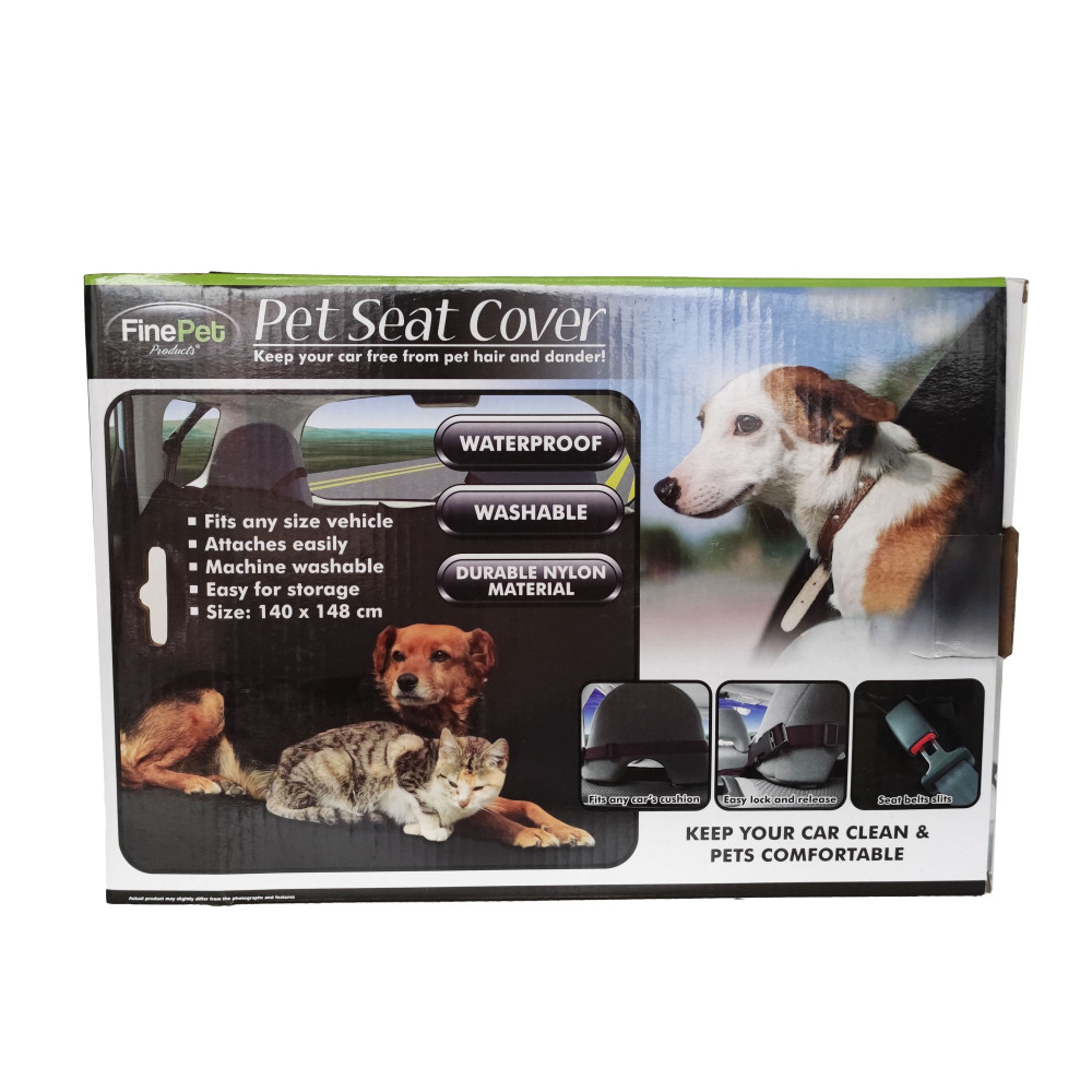 Unknown 12010694 Car Back Seat Cover Pet Cat Dog Protector Mat With Durable Nylon Material