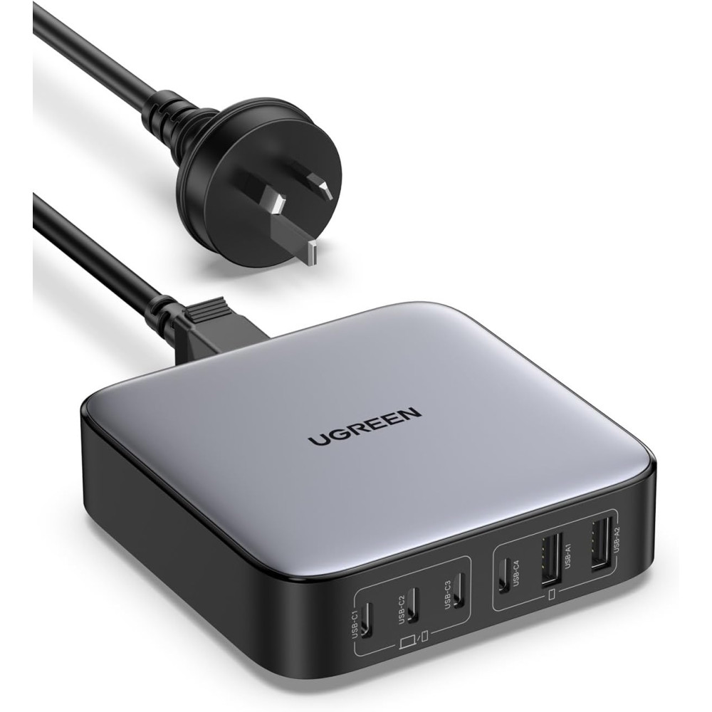 UGREEN 6941876244614 35044A - 200W USB C Desktop Charger Nexode 6 Ports GaN PD Fast Charging Adapters - Image 1