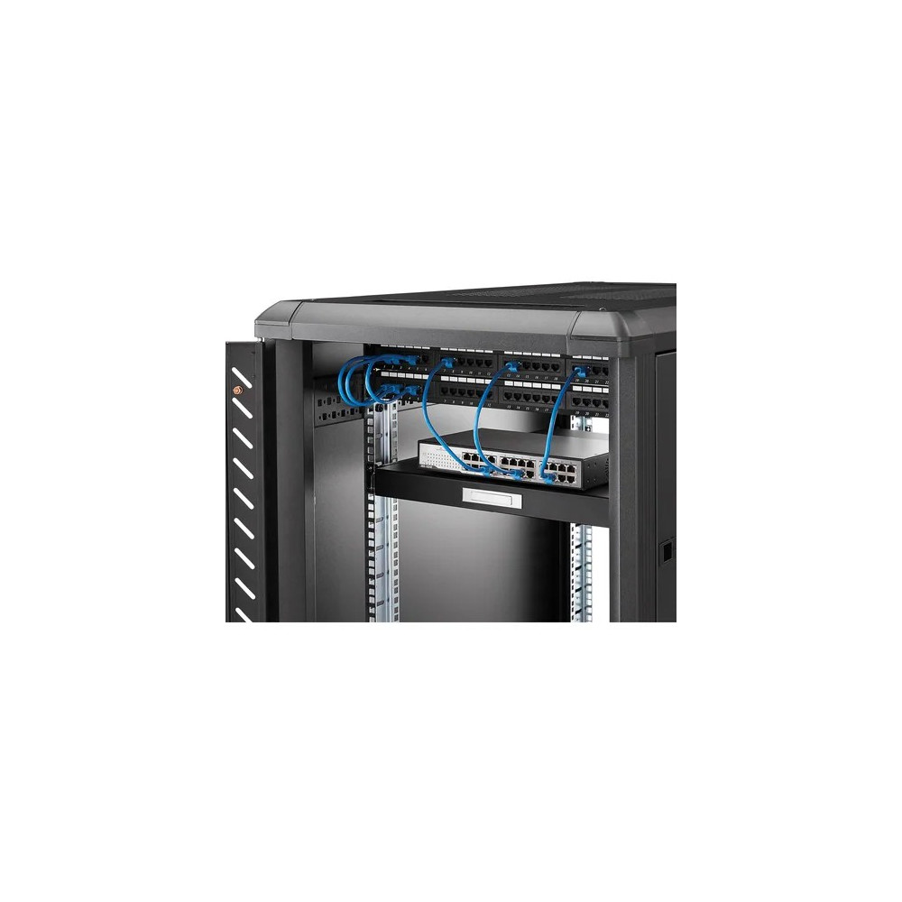 StarTech SLIDESHELFD 1U Sliding Server Rack Mount Keyboard Shelf Tray - 55lbs - 22" Deep Steel Pull Out Drawer for 19" AV, Network Equipment Rack