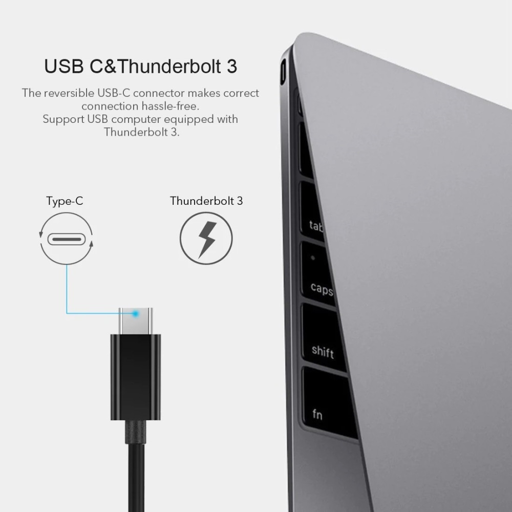 Choetech 6971824970555 HUB-R01 USB C to Ethernet Adapter USB 3.1 Type C to RJ-45 10/100/1000 Gigabit Ethernet LAN - Image 4