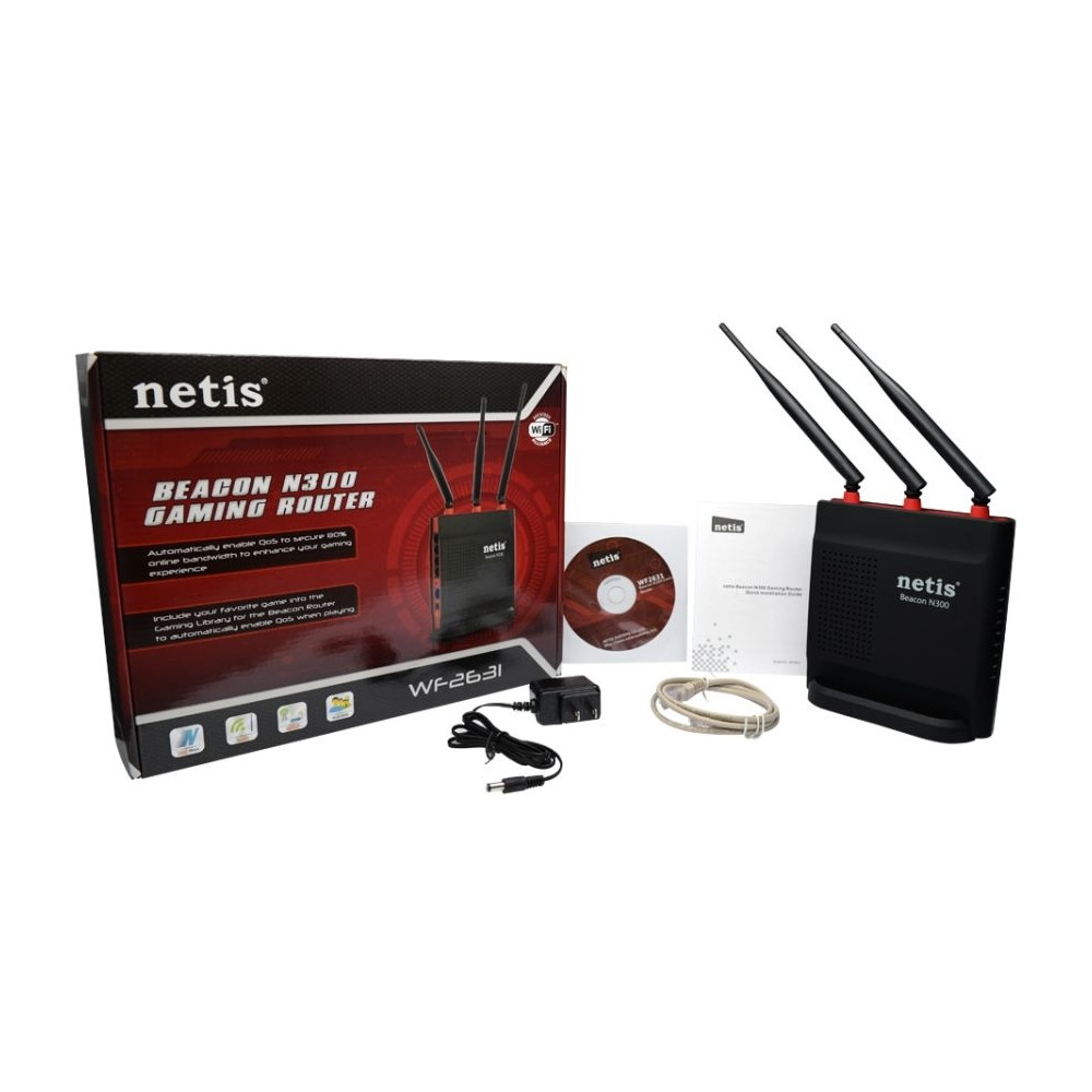 Netis WF2631 Beacon N300 Gaming Wireless N Router AP Repeate