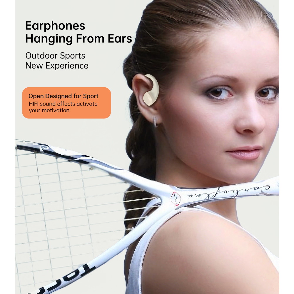 Choetech 6932112107305 BH-T25 OWS Painless new Concept Bluetooth V5.3 TWS Play time: 6 hours White - Image 6