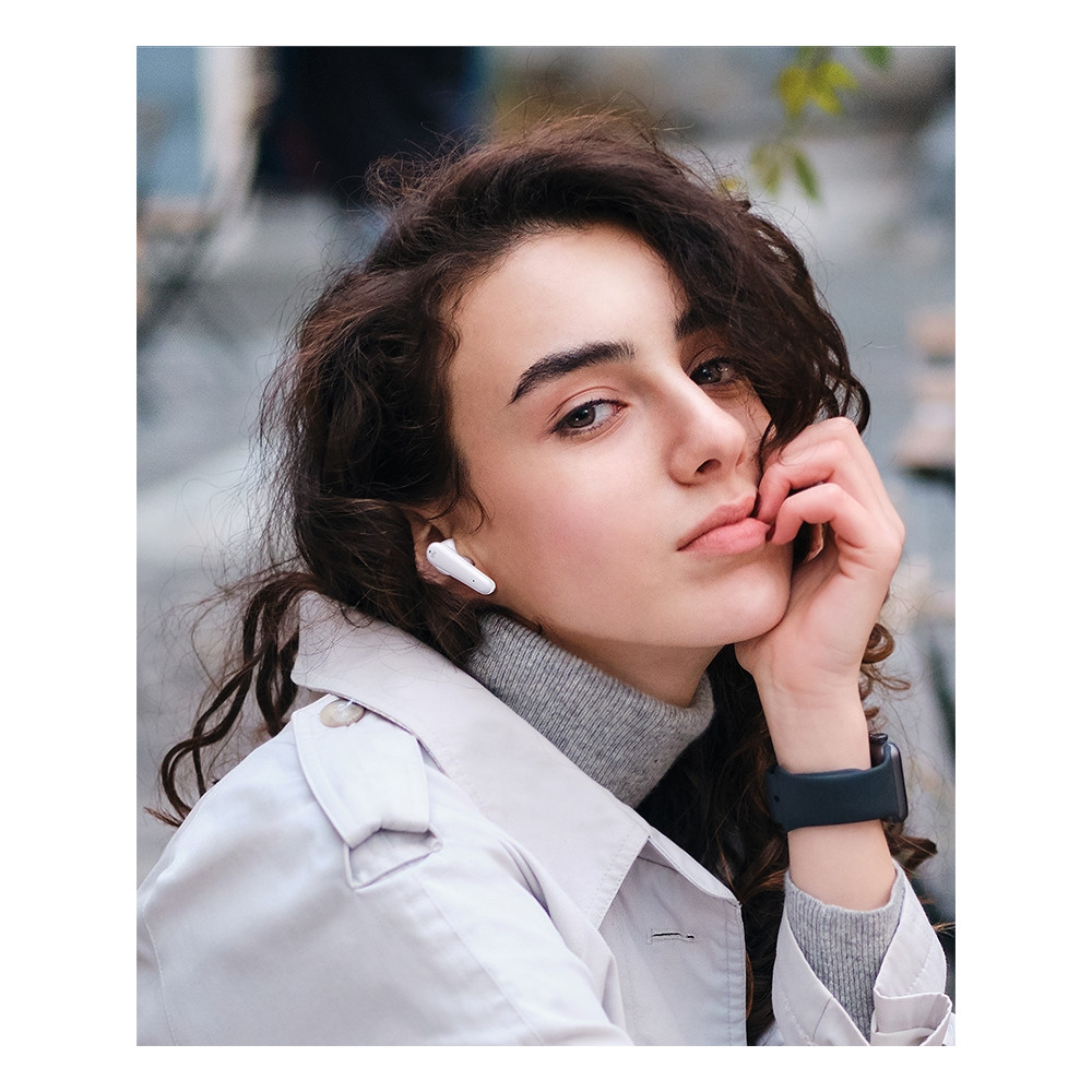 UGREEN 6957303886500 80650 HiTune T1 True Wireless Earbuds White (with 4 Mic ENC Noise Cancellation, HiFi Stereo in-Ear with Deep Bass Mode) - Image 3