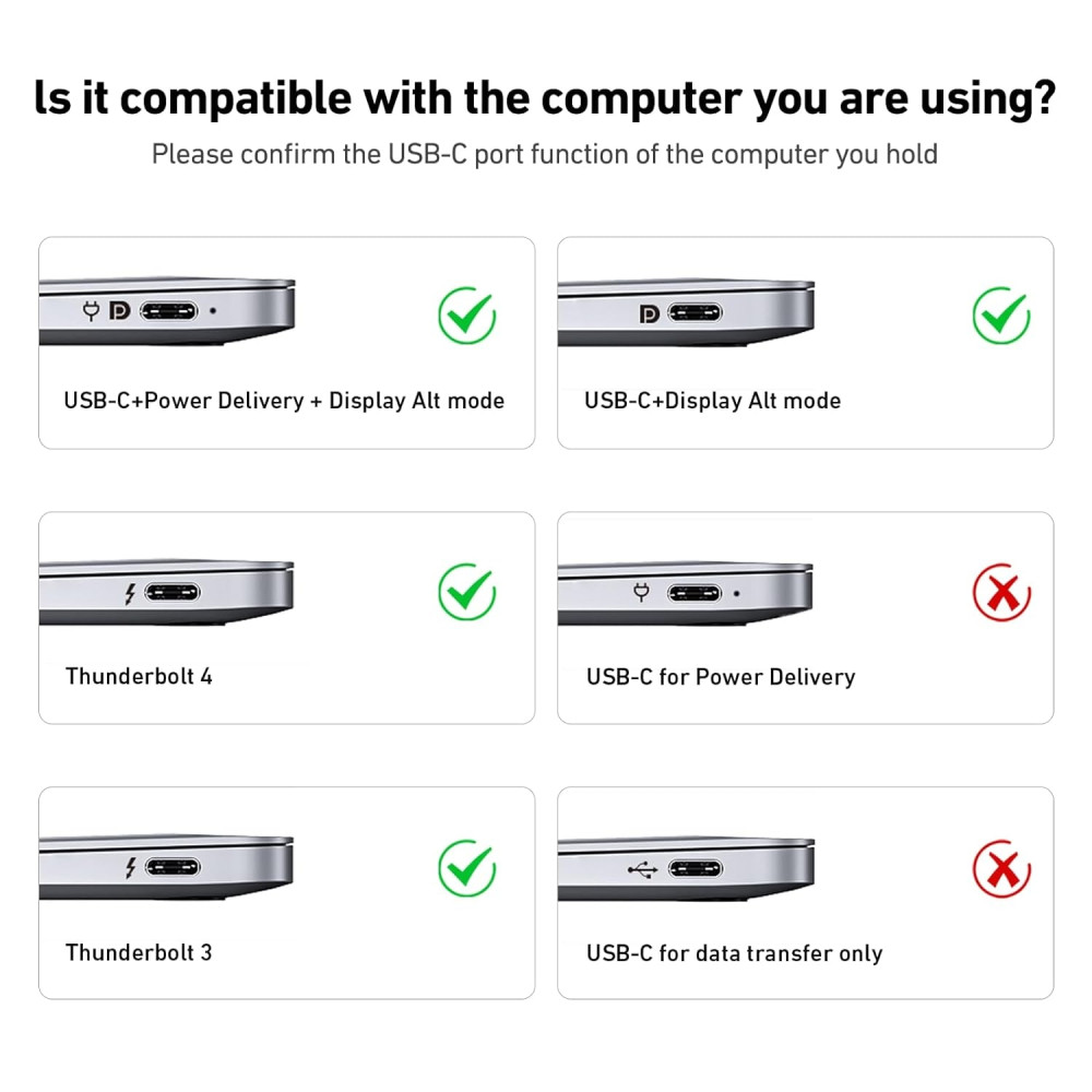 BENFEI B08DNZJ4YC 000206GY-3F USB-C to HDMI 0.9M Cable 4K@60Hz, Aluminum Shell, NylonBraided Thunderbolt 3/4/5 Compatible with iPhone 15/16, Samsung, Surface Book 2 - Image 6