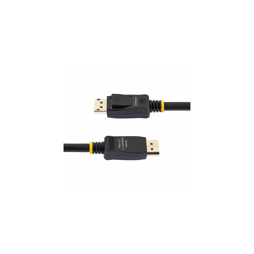 StarTech DISPLPORT6L 6ft (2m) DisplayPort 1.2 Cable, 4K x 2K UHD VESA Certified DisplayPort Cable, DP Cable/Cord for Monitor, w/ Latches - Cable for Audio/Video Device, Monitor, Workstation, Projector - First End: 1 x 20-pin DisplayPort 1.2 Digital Audio/