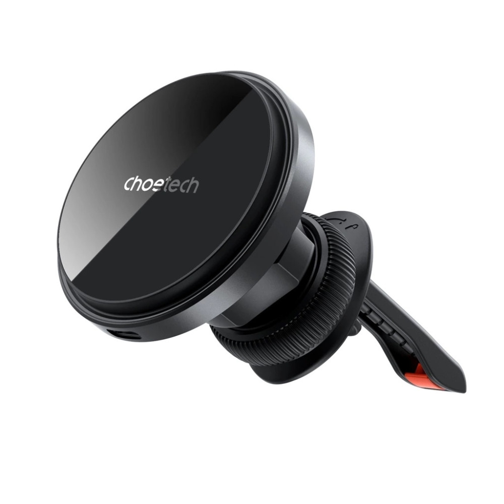 Choetech 6932112106360 T204-F 15W Magnetic car charger holder with LED light ( Aluminium alloy housing) - Image 2