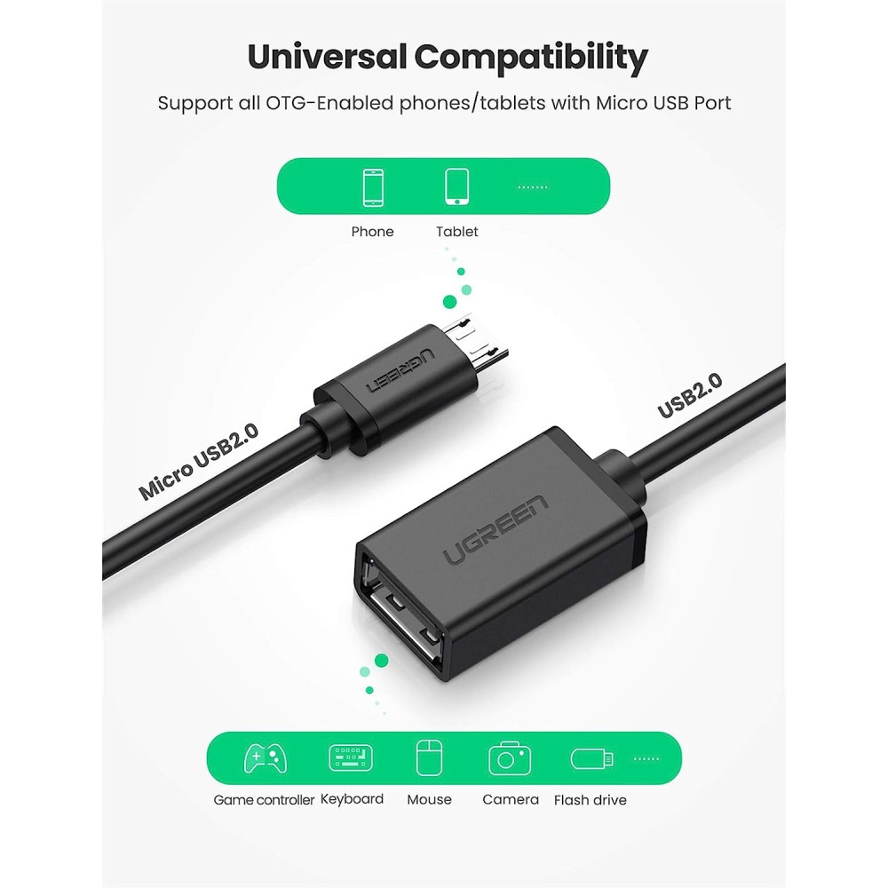 UGREEN 6957303813964 10396 Micro USB OTG cable - Image 3