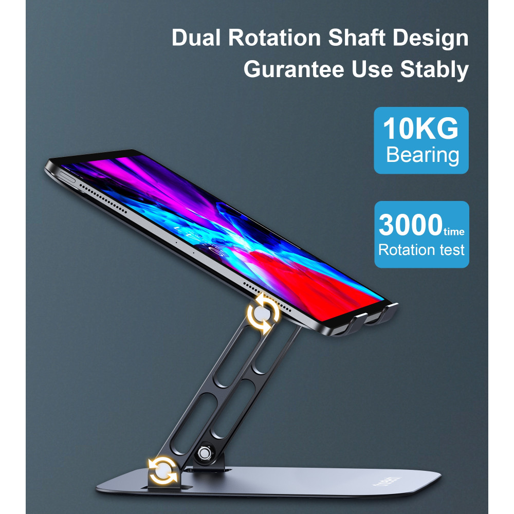 Choetech 6932112102676 H061-GY I-pad & Desktop aluminium foldable & adjustable Stand - Image 4