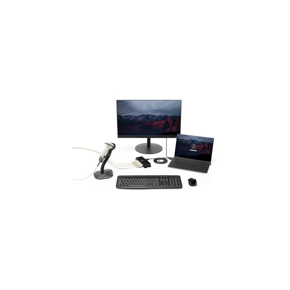 StarTech ICUSB2324I Serial Hub - Wall Mountable - 1 - TAA Compliant - USB - PC, Mac, Linux - 4 x Number of Serial Ports External - 1 x Number of USB Ports