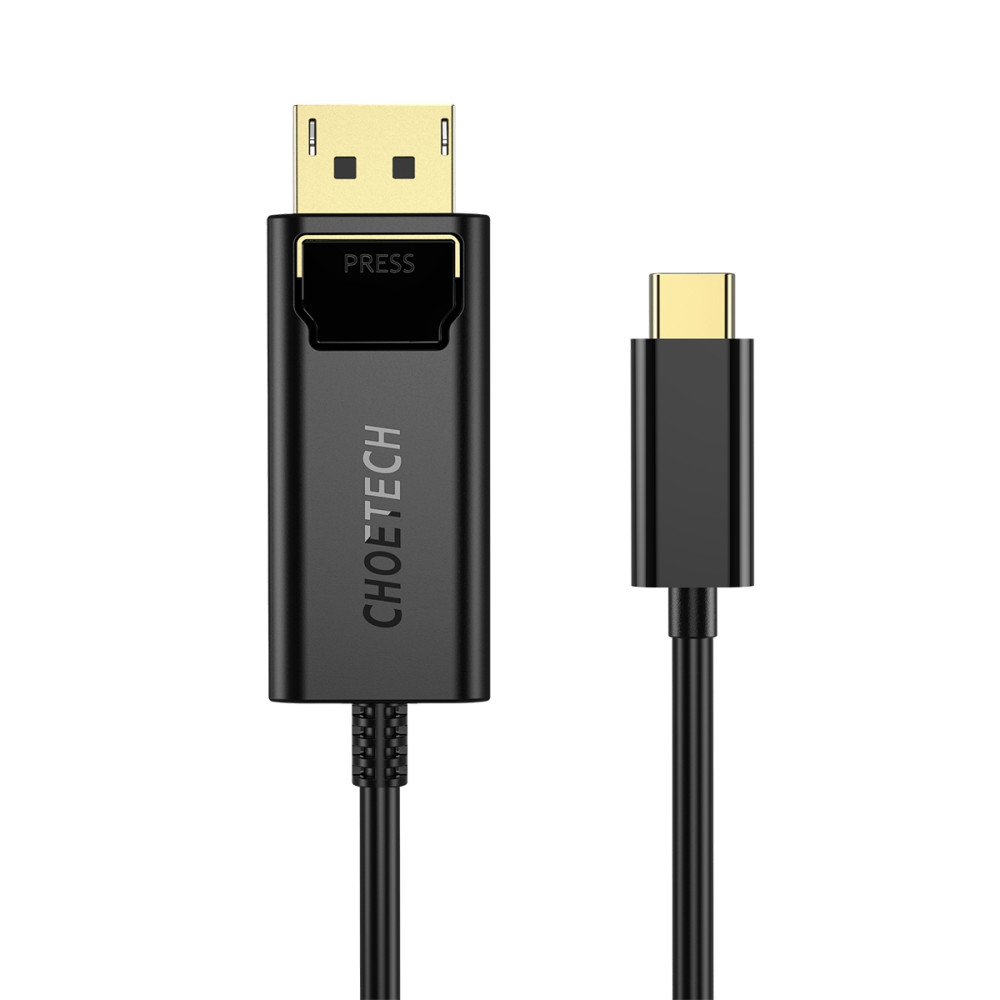 Choetech 6971824971569 XCP-1801 USB-C to DP 4K@60Hz Cable 1.8M Thunderbolt 3 Gold Plated - Image 2