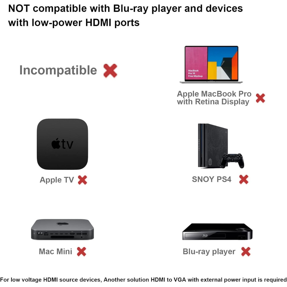 BENFEI B07CTK4TH4 000181BK HDMI to VGA Cable, Uni-Directional HDMI (Source) to VGA (Display) M to M 1.8M - Image 7