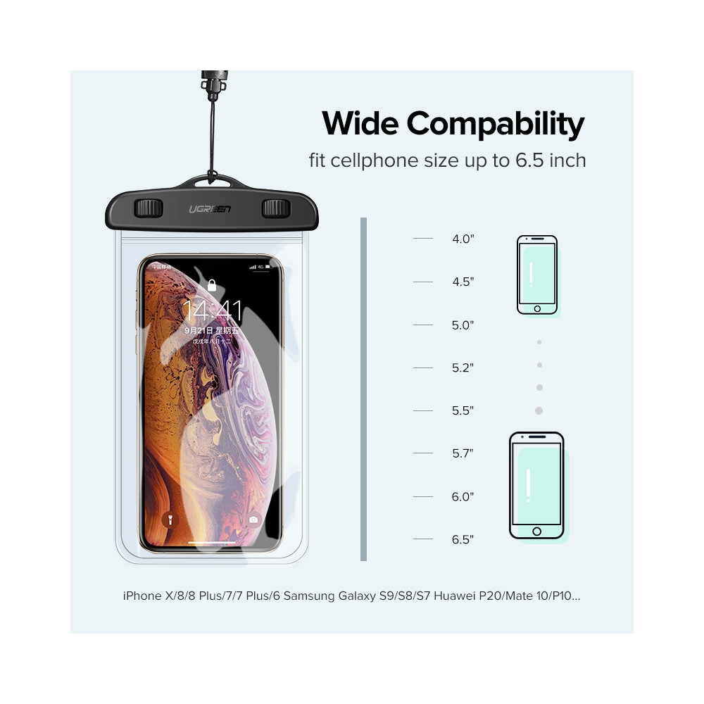UGREEN 6957303869596 60959 Mobile Waterproof Bag Black - Image 5